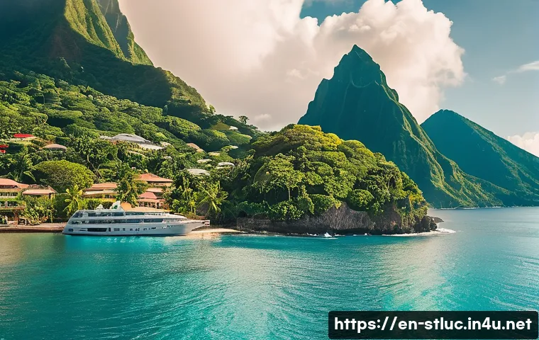 세인트루시아에서 사업하기 - Here are three detailed image generation prompts in English, designed to capture the essence of Sain...